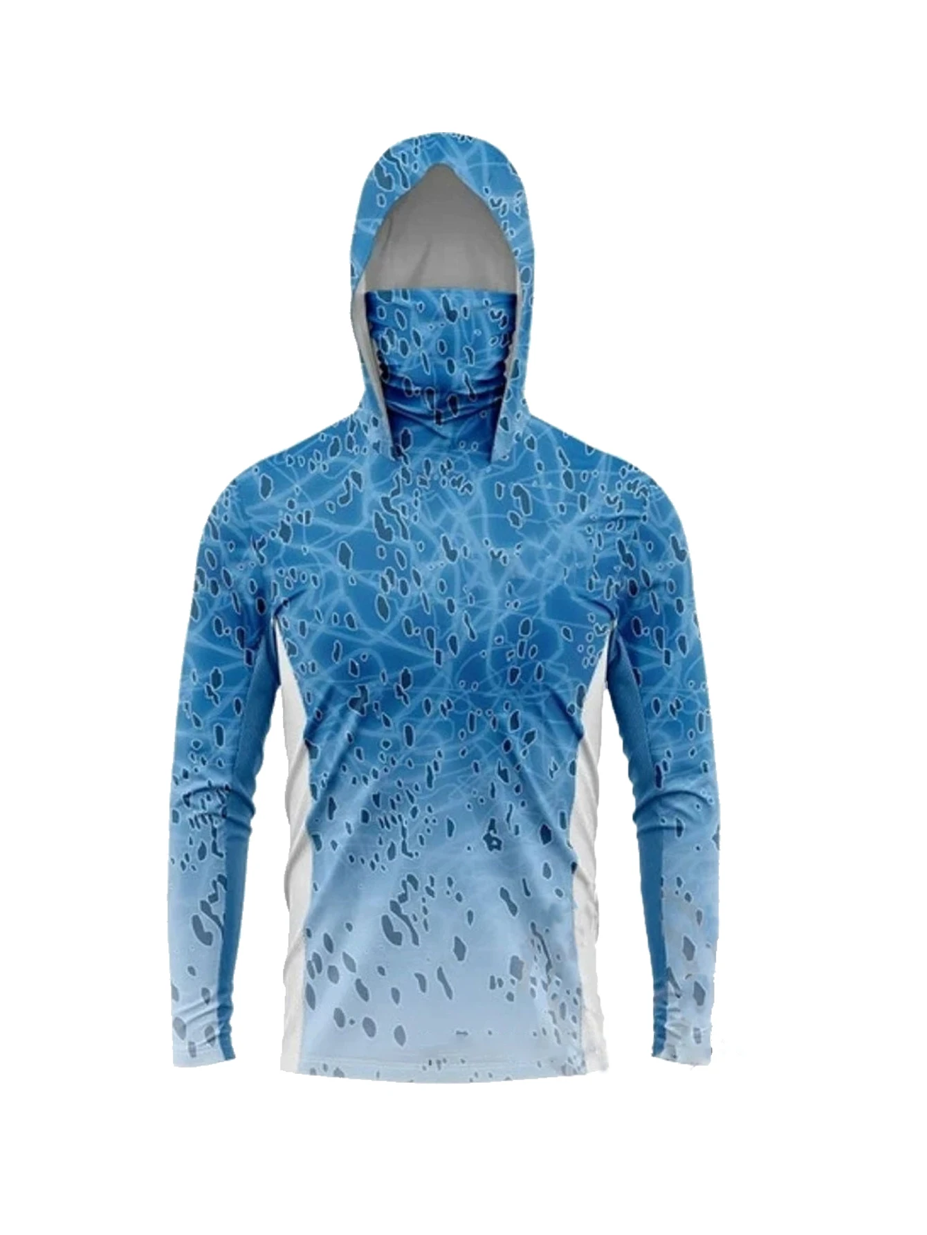 Hunting & Outdoor Supplies Vanderbijlpark - Herren Langarm-Anglerhoodie mit Maske, UV-Schutzkleidung, Fischerei-Shirt,