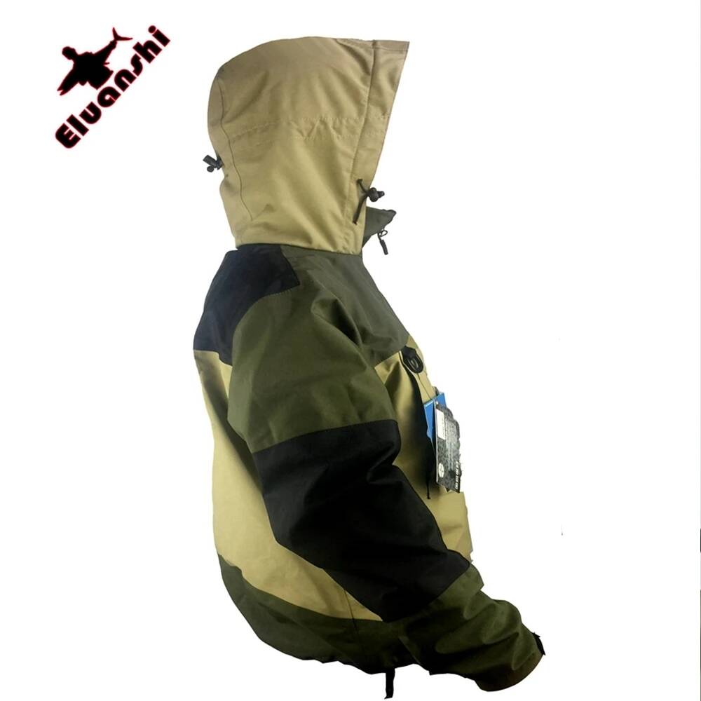Fishing Waders Breathable - ELUANSHI Wasserdichte Atmungsaktive Fliegenfischer-Kleidung Wader-Jacke Wading-Bekleidung