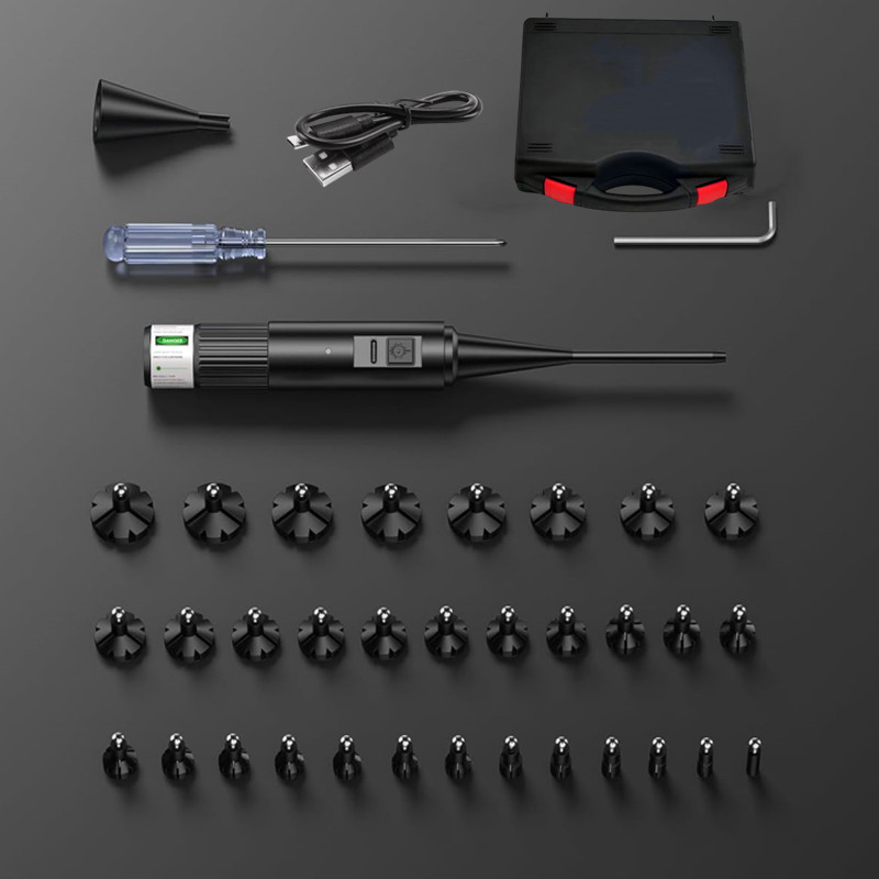 Laser Boresighter Kit - Wiederaufladbare Laser-Bore-Sight-Kits, professionell, mit 64 Adaptern,