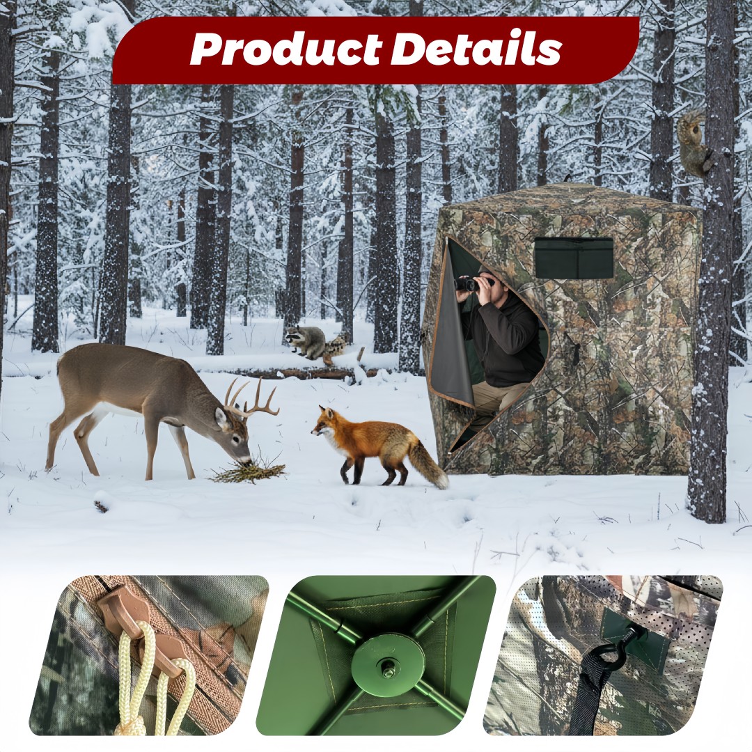 Hunting & Outdoor Supplies Vanderbijlpark - Tarnfarbener Pop-Up Jagdstand mit Einfacher Montage,