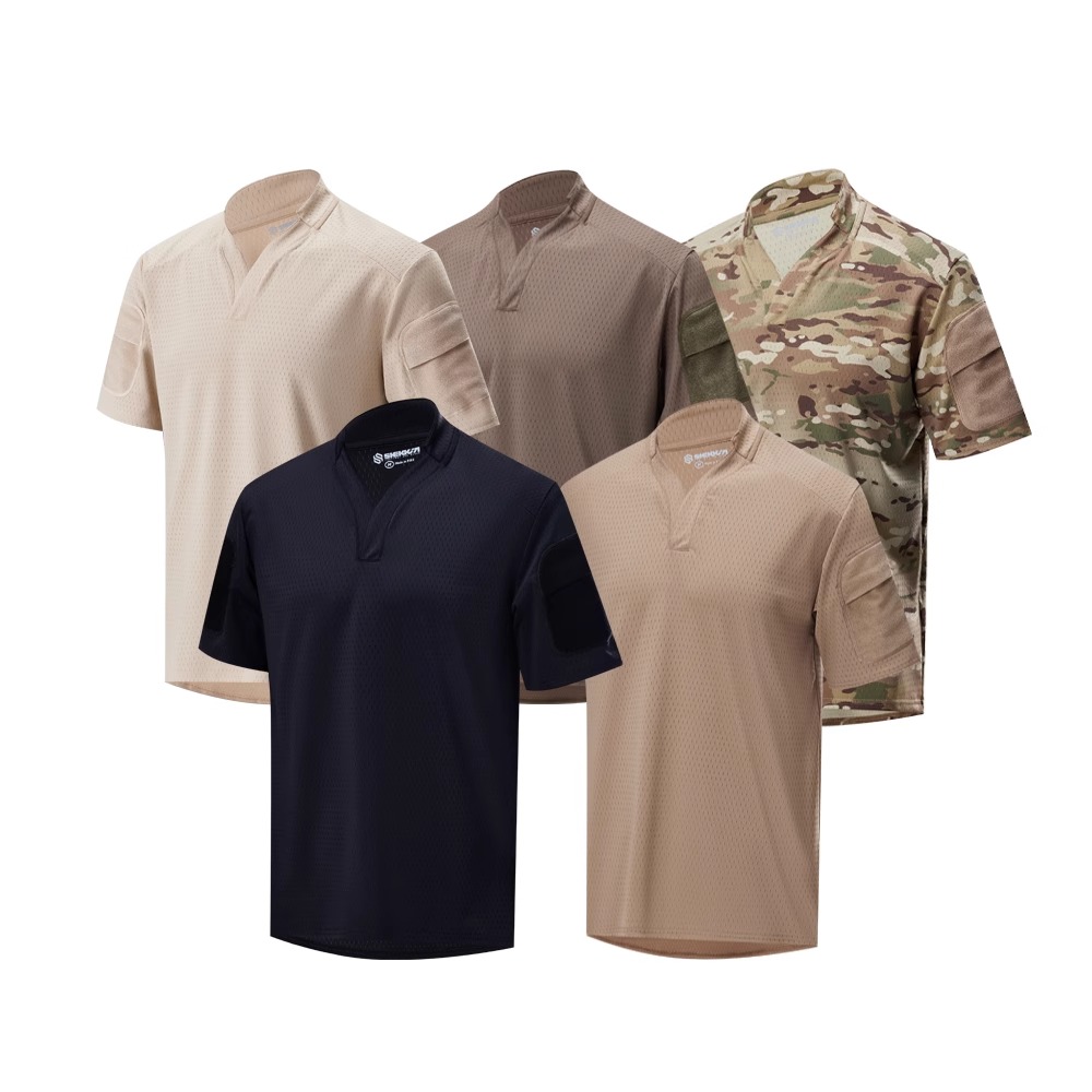 Outdoor Hunting T Shirts - Outdoor-Jagd-Taktik-Training, kurzärmeliges Hemd vs. Rugby-Shirt, schnell