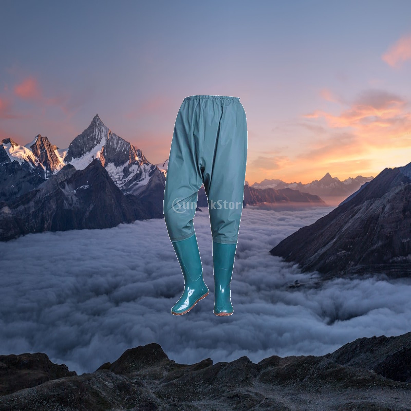 Fishing Waders Breathable - Leichte, wasserdichte Angelwathose mit atmungsaktivem Stiefel