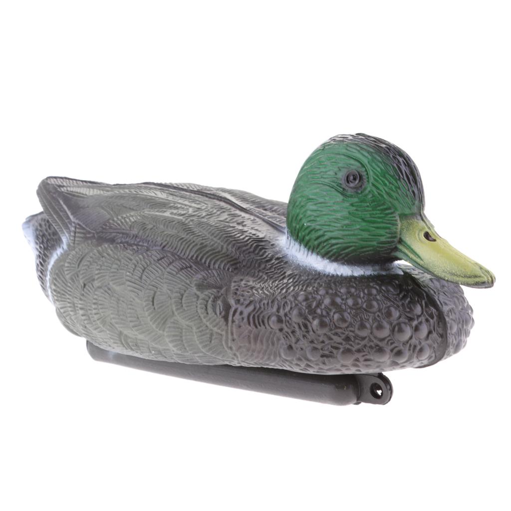 Decoy Duck Plastic - Lebensechte Plastik-Entenattrappe Gartenabwehr Outdoor-Vogelschreck Ornament für