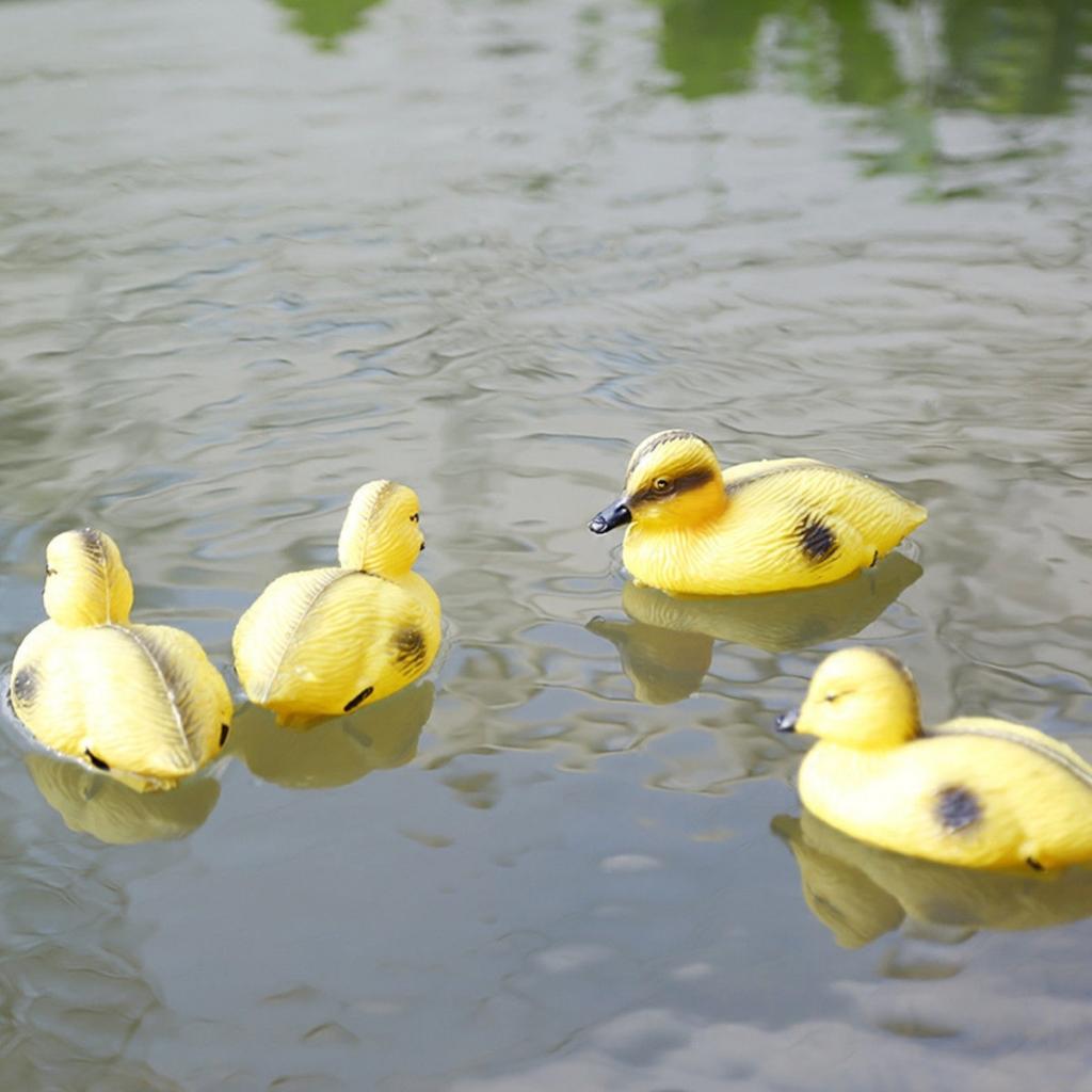 Decoy Duck Plastic - 5Pcs Schwimm Ente Entlein Fischteich Ornament