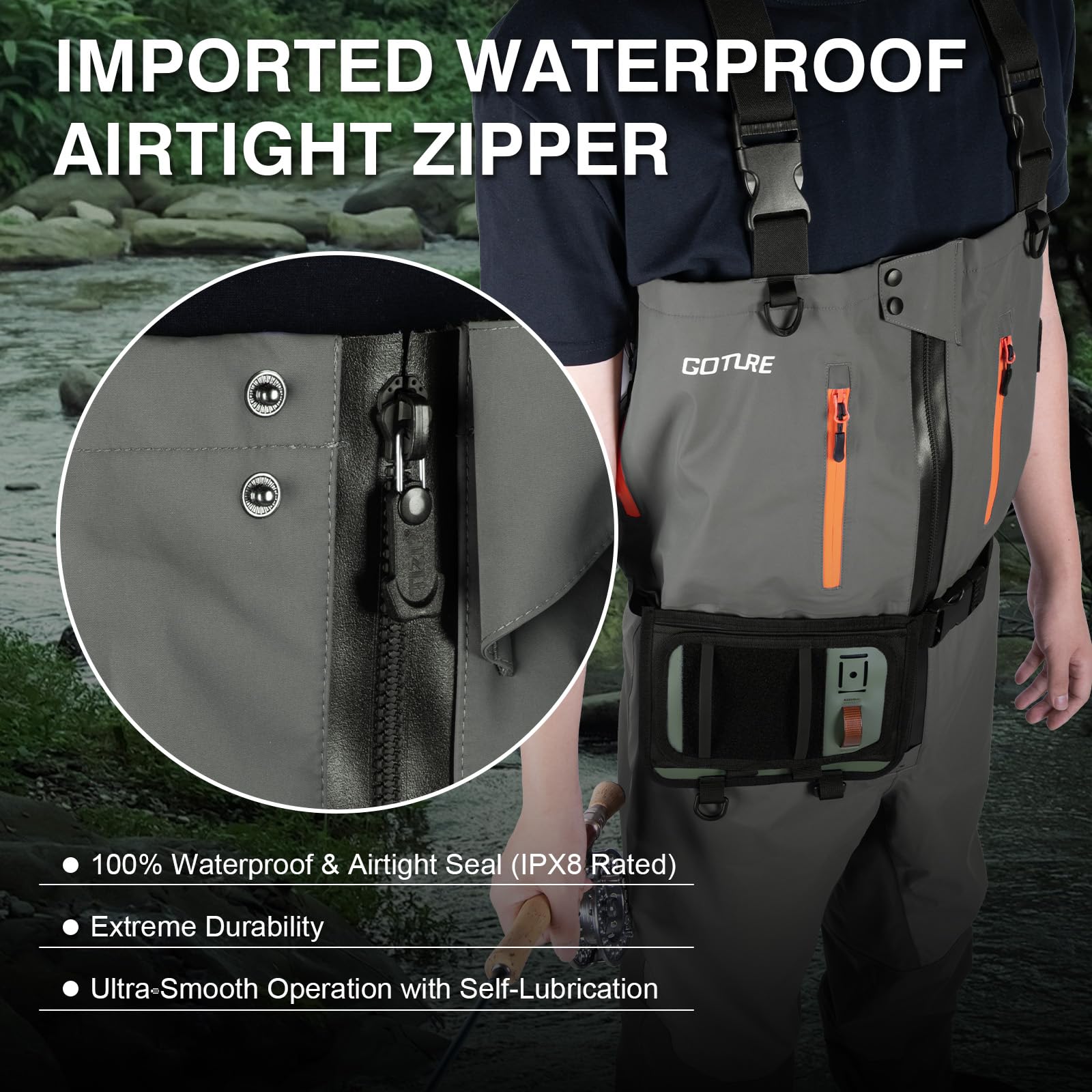 Goture 5-lagige wasserdichte A – Fishing Waders Breathable Bewertung und Preis