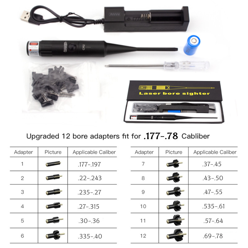 Bore Sight Kit 12Adpaters Lase – Laser Boresighter Kit Bewertung und Preis